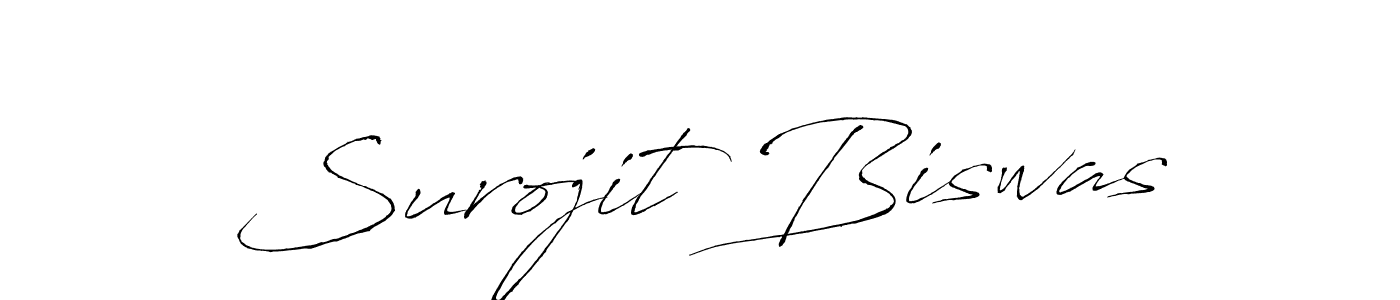 Design your own signature with our free online signature maker. With this signature software, you can create a handwritten (Antro_Vectra) signature for name Surojit Biswas. Surojit Biswas signature style 6 images and pictures png