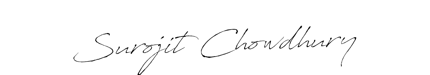 How to make Surojit Chowdhury signature? Antro_Vectra is a professional autograph style. Create handwritten signature for Surojit Chowdhury name. Surojit Chowdhury signature style 6 images and pictures png