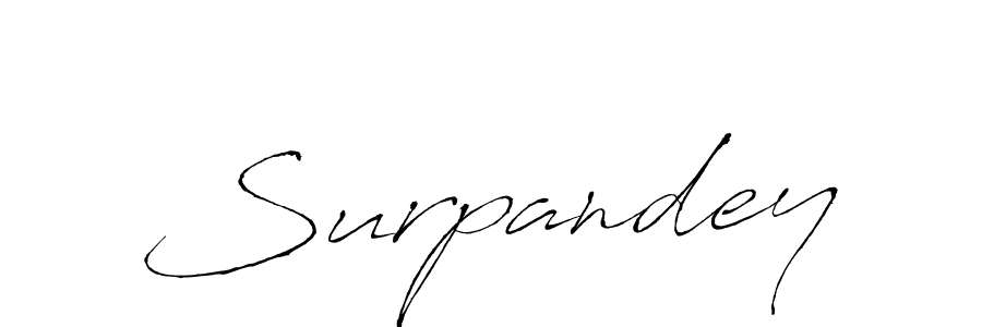 The best way (Antro_Vectra) to make a short signature is to pick only two or three words in your name. The name Surpandey include a total of six letters. For converting this name. Surpandey signature style 6 images and pictures png