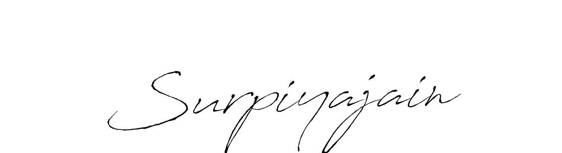 How to Draw Surpiyajain signature style? Antro_Vectra is a latest design signature styles for name Surpiyajain. Surpiyajain signature style 6 images and pictures png