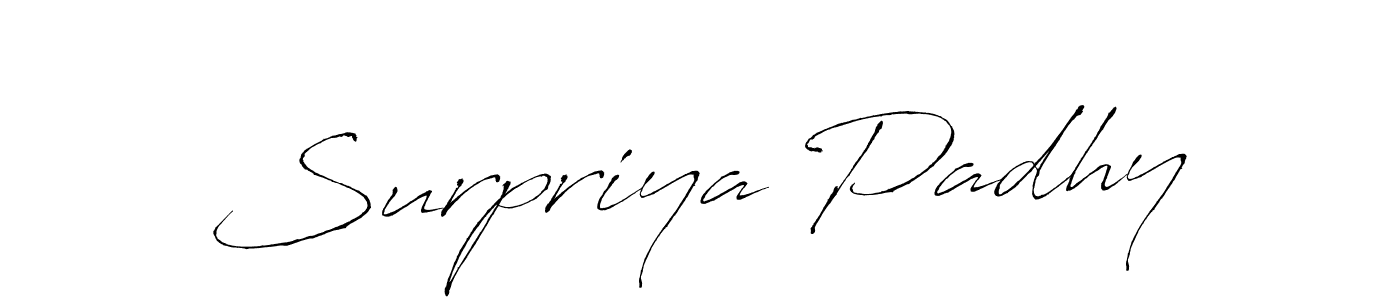 How to make Surpriya Padhy signature? Antro_Vectra is a professional autograph style. Create handwritten signature for Surpriya Padhy name. Surpriya Padhy signature style 6 images and pictures png