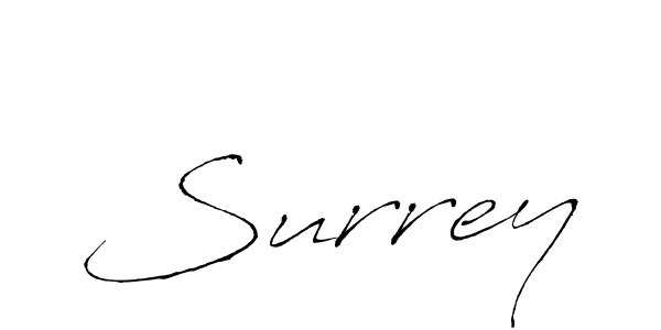 The best way (Antro_Vectra) to make a short signature is to pick only two or three words in your name. The name Surrey include a total of six letters. For converting this name. Surrey signature style 6 images and pictures png