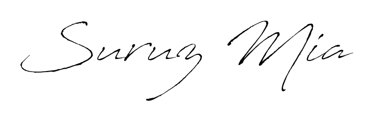 Make a beautiful signature design for name Suruz Mia. With this signature (Antro_Vectra) style, you can create a handwritten signature for free. Suruz Mia signature style 6 images and pictures png