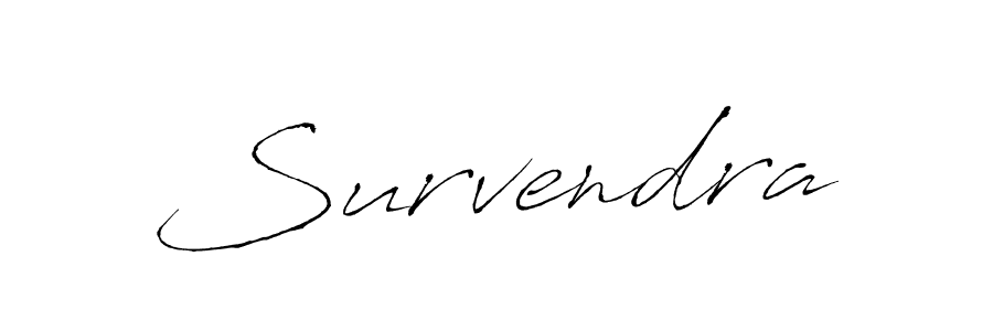 How to make Survendra signature? Antro_Vectra is a professional autograph style. Create handwritten signature for Survendra name. Survendra signature style 6 images and pictures png