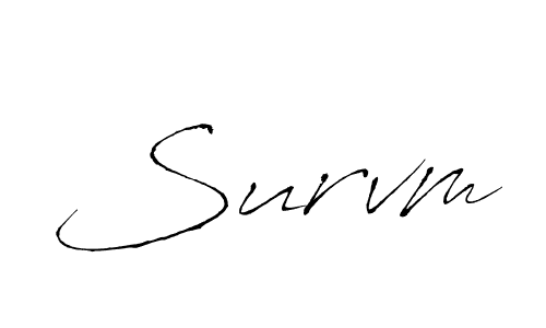 Survm stylish signature style. Best Handwritten Sign (Antro_Vectra) for my name. Handwritten Signature Collection Ideas for my name Survm. Survm signature style 6 images and pictures png