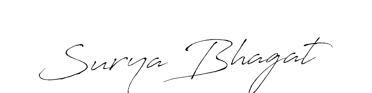 Design your own signature with our free online signature maker. With this signature software, you can create a handwritten (Antro_Vectra) signature for name Surya Bhagat. Surya Bhagat signature style 6 images and pictures png