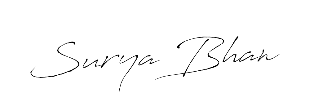 How to make Surya Bhan name signature. Use Antro_Vectra style for creating short signs online. This is the latest handwritten sign. Surya Bhan signature style 6 images and pictures png