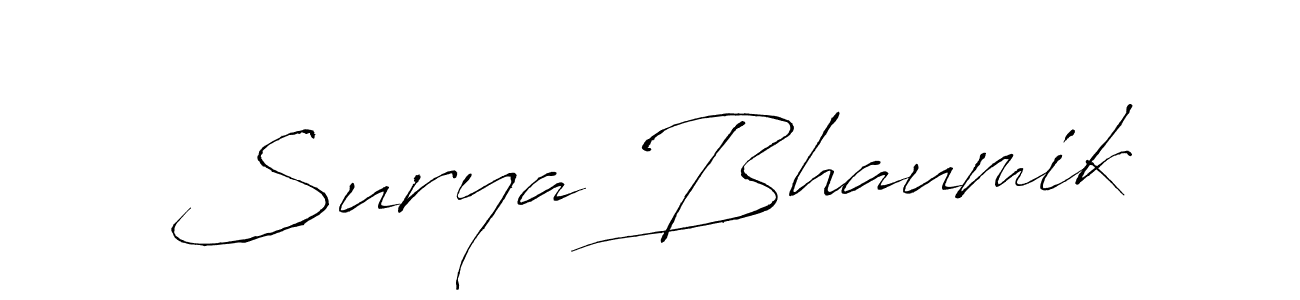 It looks lik you need a new signature style for name Surya Bhaumik. Design unique handwritten (Antro_Vectra) signature with our free signature maker in just a few clicks. Surya Bhaumik signature style 6 images and pictures png