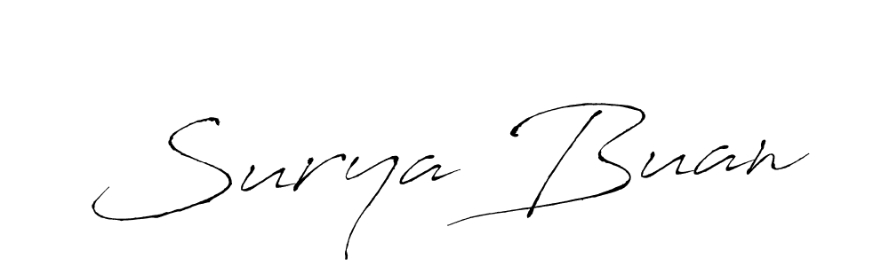 Use a signature maker to create a handwritten signature online. With this signature software, you can design (Antro_Vectra) your own signature for name Surya Buan. Surya Buan signature style 6 images and pictures png