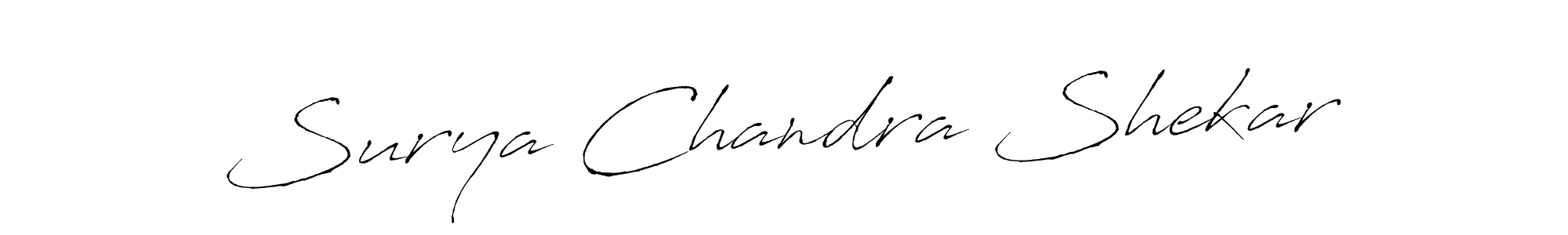 How to make Surya Chandra Shekar signature? Antro_Vectra is a professional autograph style. Create handwritten signature for Surya Chandra Shekar name. Surya Chandra Shekar signature style 6 images and pictures png
