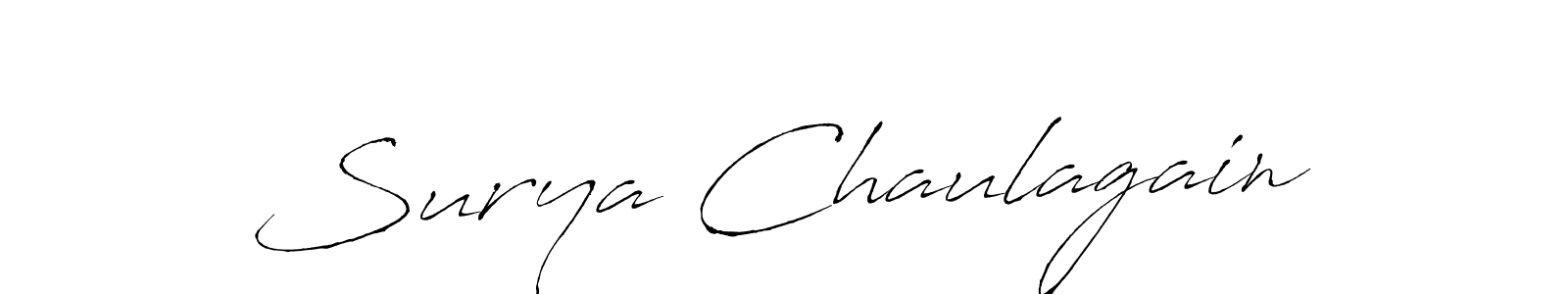 Also we have Surya Chaulagain name is the best signature style. Create professional handwritten signature collection using Antro_Vectra autograph style. Surya Chaulagain signature style 6 images and pictures png