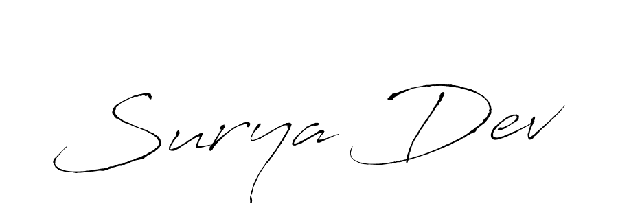 How to make Surya Dev signature? Antro_Vectra is a professional autograph style. Create handwritten signature for Surya Dev name. Surya Dev signature style 6 images and pictures png