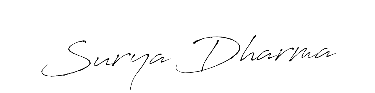 You should practise on your own different ways (Antro_Vectra) to write your name (Surya Dharma) in signature. don't let someone else do it for you. Surya Dharma signature style 6 images and pictures png