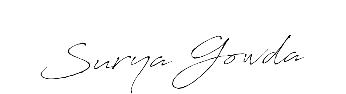 See photos of Surya Gowda official signature by Spectra . Check more albums & portfolios. Read reviews & check more about Antro_Vectra font. Surya Gowda signature style 6 images and pictures png