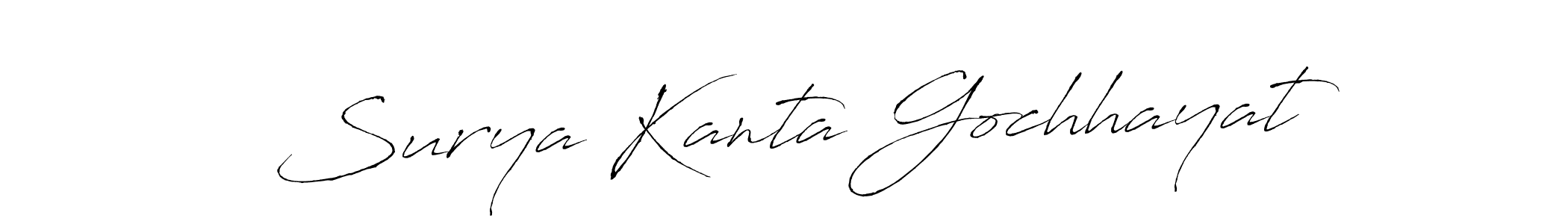 How to make Surya Kanta Gochhayat signature? Antro_Vectra is a professional autograph style. Create handwritten signature for Surya Kanta Gochhayat name. Surya Kanta Gochhayat signature style 6 images and pictures png