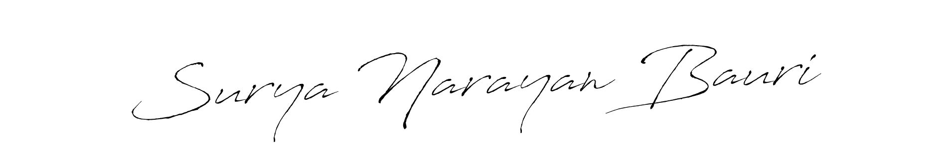 Design your own signature with our free online signature maker. With this signature software, you can create a handwritten (Antro_Vectra) signature for name Surya Narayan Bauri. Surya Narayan Bauri signature style 6 images and pictures png