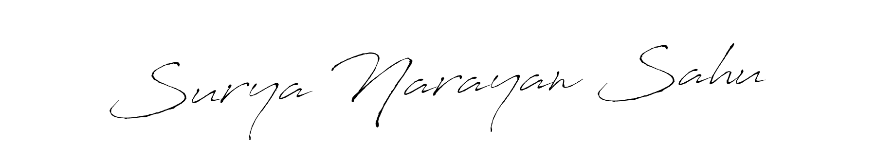 How to make Surya Narayan Sahu name signature. Use Antro_Vectra style for creating short signs online. This is the latest handwritten sign. Surya Narayan Sahu signature style 6 images and pictures png
