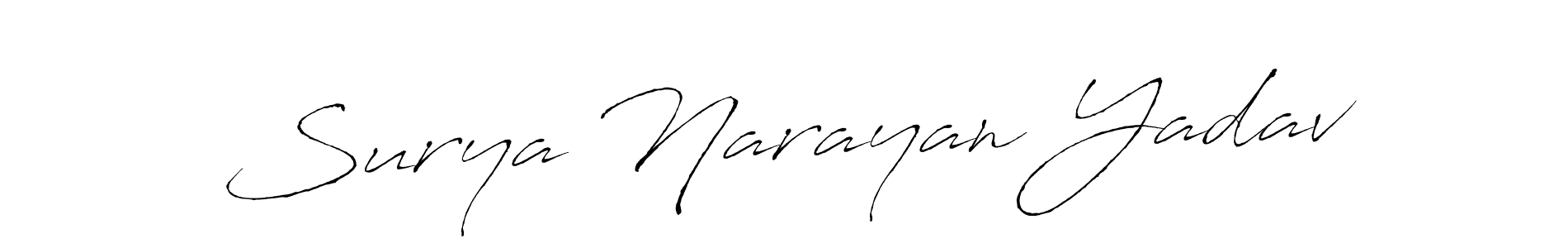 You should practise on your own different ways (Antro_Vectra) to write your name (Surya Narayan Yadav) in signature. don't let someone else do it for you. Surya Narayan Yadav signature style 6 images and pictures png