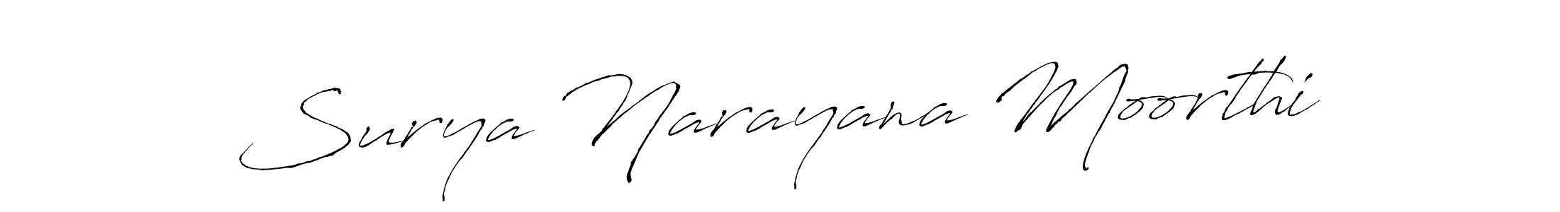 Also we have Surya Narayana Moorthi name is the best signature style. Create professional handwritten signature collection using Antro_Vectra autograph style. Surya Narayana Moorthi signature style 6 images and pictures png