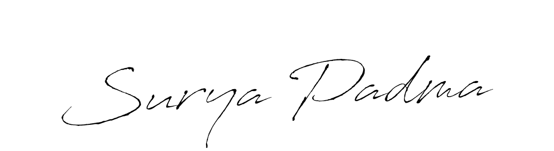 Design your own signature with our free online signature maker. With this signature software, you can create a handwritten (Antro_Vectra) signature for name Surya Padma. Surya Padma signature style 6 images and pictures png