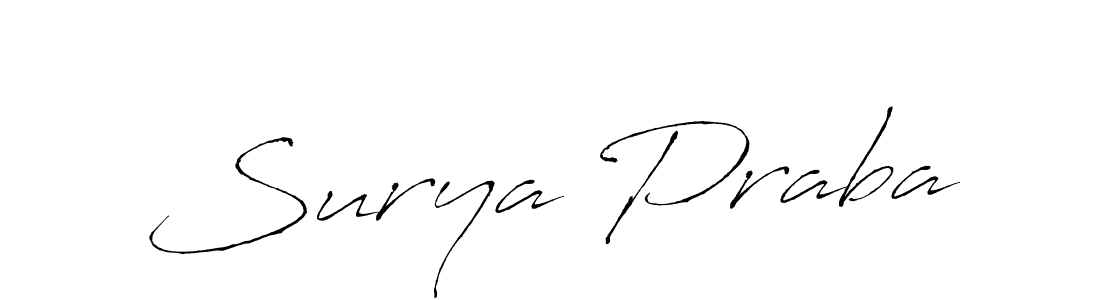 Make a short Surya Praba signature style. Manage your documents anywhere anytime using Antro_Vectra. Create and add eSignatures, submit forms, share and send files easily. Surya Praba signature style 6 images and pictures png