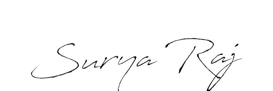 How to make Surya Raj name signature. Use Antro_Vectra style for creating short signs online. This is the latest handwritten sign. Surya Raj signature style 6 images and pictures png