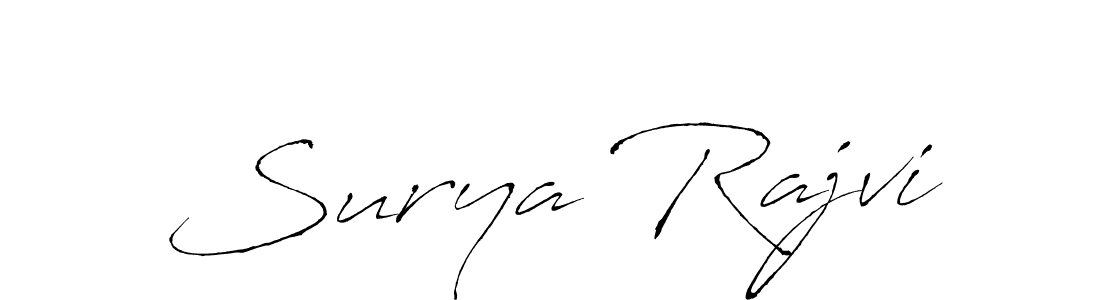 Create a beautiful signature design for name Surya Rajvi. With this signature (Antro_Vectra) fonts, you can make a handwritten signature for free. Surya Rajvi signature style 6 images and pictures png