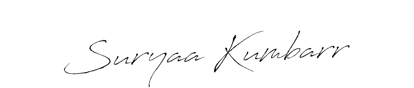 Use a signature maker to create a handwritten signature online. With this signature software, you can design (Antro_Vectra) your own signature for name Suryaa Kumbarr. Suryaa Kumbarr signature style 6 images and pictures png