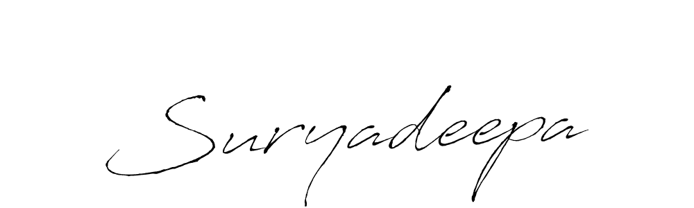 How to make Suryadeepa name signature. Use Antro_Vectra style for creating short signs online. This is the latest handwritten sign. Suryadeepa signature style 6 images and pictures png