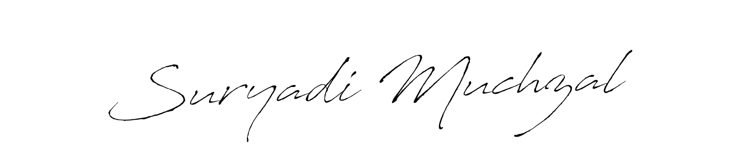 Once you've used our free online signature maker to create your best signature Antro_Vectra style, it's time to enjoy all of the benefits that Suryadi Muchzal name signing documents. Suryadi Muchzal signature style 6 images and pictures png