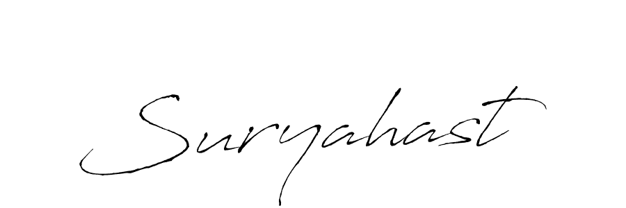 Use a signature maker to create a handwritten signature online. With this signature software, you can design (Antro_Vectra) your own signature for name Suryahast. Suryahast signature style 6 images and pictures png