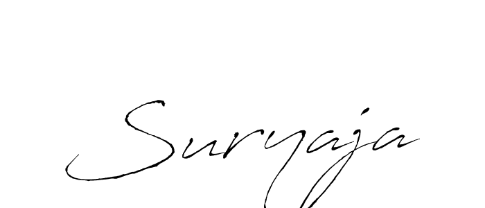 if you are searching for the best signature style for your name Suryaja. so please give up your signature search. here we have designed multiple signature styles  using Antro_Vectra. Suryaja signature style 6 images and pictures png