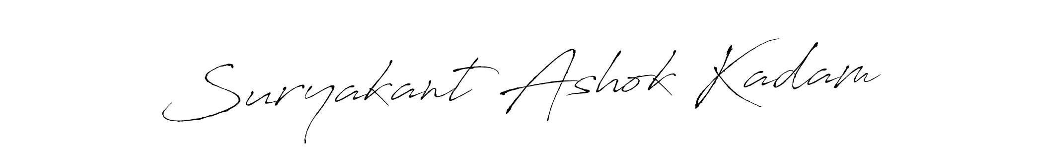 Similarly Antro_Vectra is the best handwritten signature design. Signature creator online .You can use it as an online autograph creator for name Suryakant Ashok Kadam. Suryakant Ashok Kadam signature style 6 images and pictures png