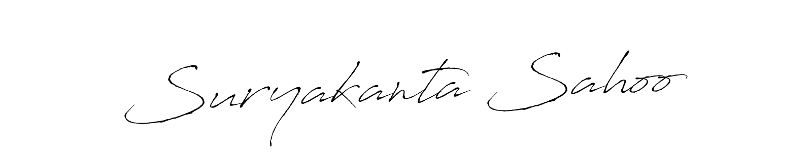 How to make Suryakanta Sahoo signature? Antro_Vectra is a professional autograph style. Create handwritten signature for Suryakanta Sahoo name. Suryakanta Sahoo signature style 6 images and pictures png