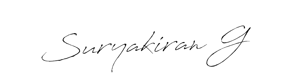 You should practise on your own different ways (Antro_Vectra) to write your name (Suryakiran G) in signature. don't let someone else do it for you. Suryakiran G signature style 6 images and pictures png