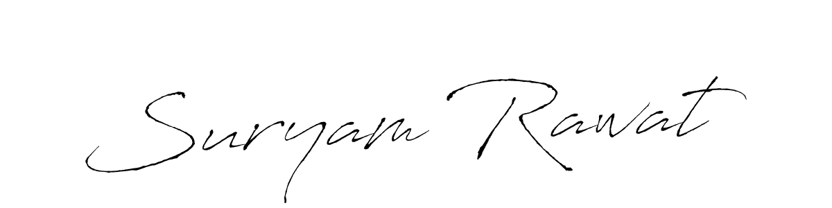 Make a beautiful signature design for name Suryam Rawat. Use this online signature maker to create a handwritten signature for free. Suryam Rawat signature style 6 images and pictures png