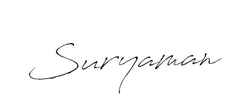 How to make Suryaman signature? Antro_Vectra is a professional autograph style. Create handwritten signature for Suryaman name. Suryaman signature style 6 images and pictures png