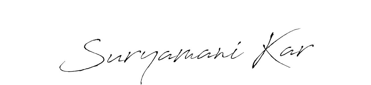 This is the best signature style for the Suryamani Kar name. Also you like these signature font (Antro_Vectra). Mix name signature. Suryamani Kar signature style 6 images and pictures png