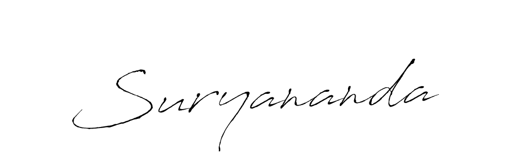 You can use this online signature creator to create a handwritten signature for the name Suryananda. This is the best online autograph maker. Suryananda signature style 6 images and pictures png