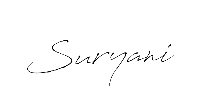 You should practise on your own different ways (Antro_Vectra) to write your name (Suryani) in signature. don't let someone else do it for you. Suryani signature style 6 images and pictures png