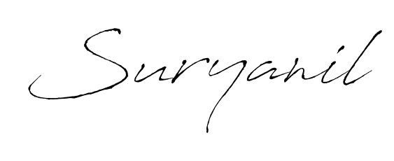 Express your personality with a custom Suryanil signature crafted with Antro_Vectra typography. Free transparent PNG download available. Suryanil signature style 6 images and pictures png