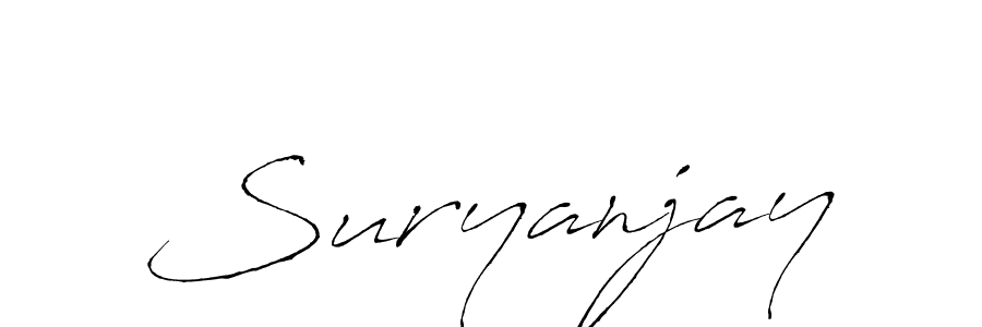 Create a beautiful signature design for name Suryanjay. With this signature (Antro_Vectra) fonts, you can make a handwritten signature for free. Suryanjay signature style 6 images and pictures png