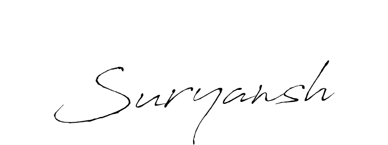 You should practise on your own different ways (Antro_Vectra) to write your name (Suryansh) in signature. don't let someone else do it for you. Suryansh signature style 6 images and pictures png