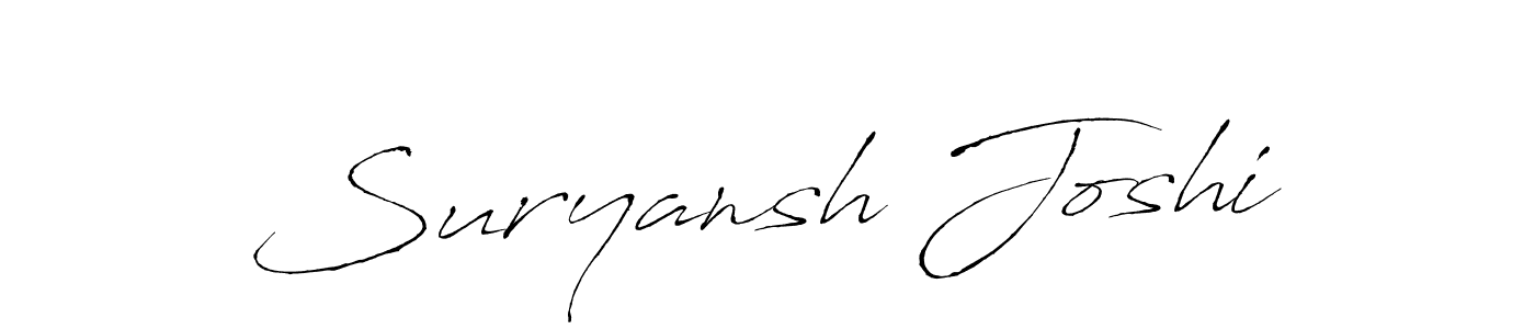 Also we have Suryansh Joshi name is the best signature style. Create professional handwritten signature collection using Antro_Vectra autograph style. Suryansh Joshi signature style 6 images and pictures png