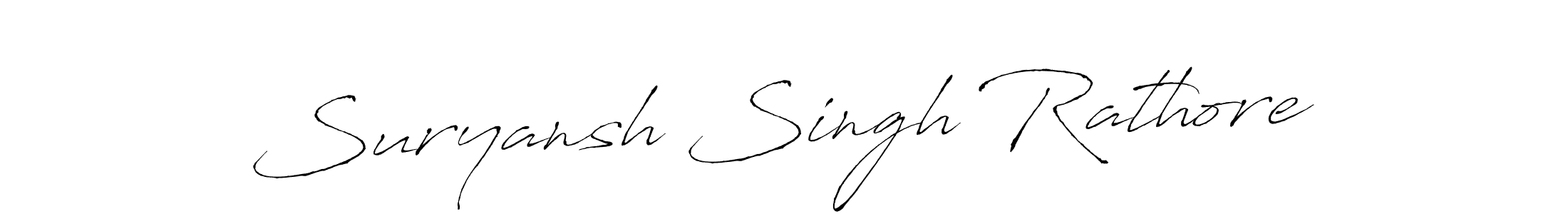 Suryansh Singh Rathore stylish signature style. Best Handwritten Sign (Antro_Vectra) for my name. Handwritten Signature Collection Ideas for my name Suryansh Singh Rathore. Suryansh Singh Rathore signature style 6 images and pictures png