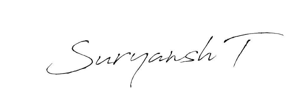 See photos of Suryansh T official signature by Spectra . Check more albums & portfolios. Read reviews & check more about Antro_Vectra font. Suryansh T signature style 6 images and pictures png