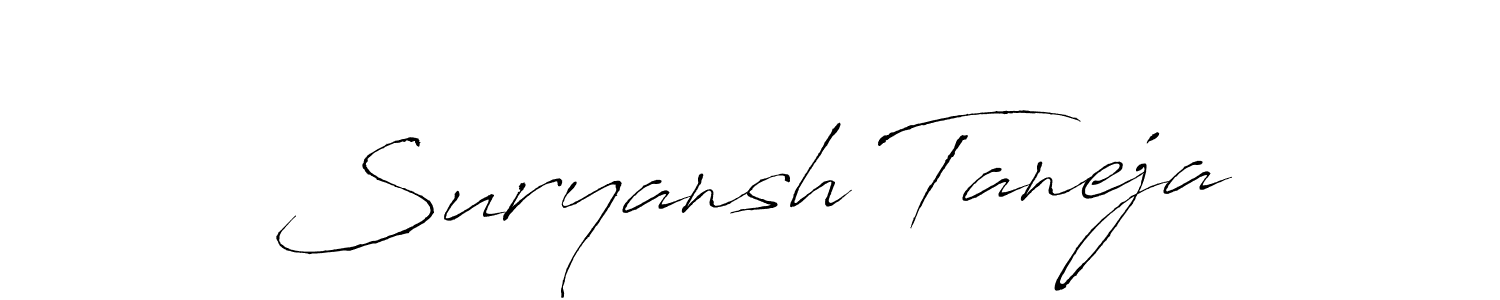 It looks lik you need a new signature style for name Suryansh Taneja. Design unique handwritten (Antro_Vectra) signature with our free signature maker in just a few clicks. Suryansh Taneja signature style 6 images and pictures png