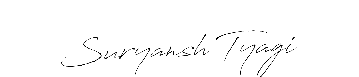 Use a signature maker to create a handwritten signature online. With this signature software, you can design (Antro_Vectra) your own signature for name Suryansh Tyagi. Suryansh Tyagi signature style 6 images and pictures png