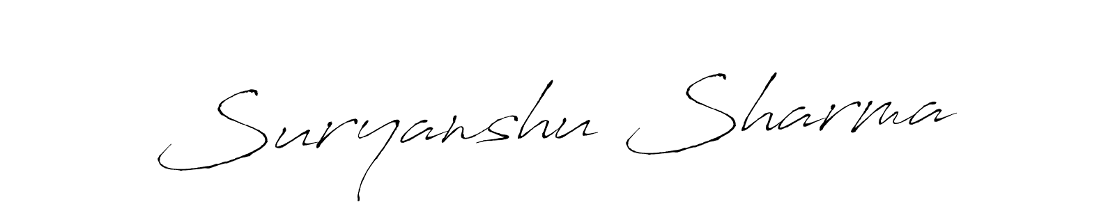 You should practise on your own different ways (Antro_Vectra) to write your name (Suryanshu Sharma) in signature. don't let someone else do it for you. Suryanshu Sharma signature style 6 images and pictures png