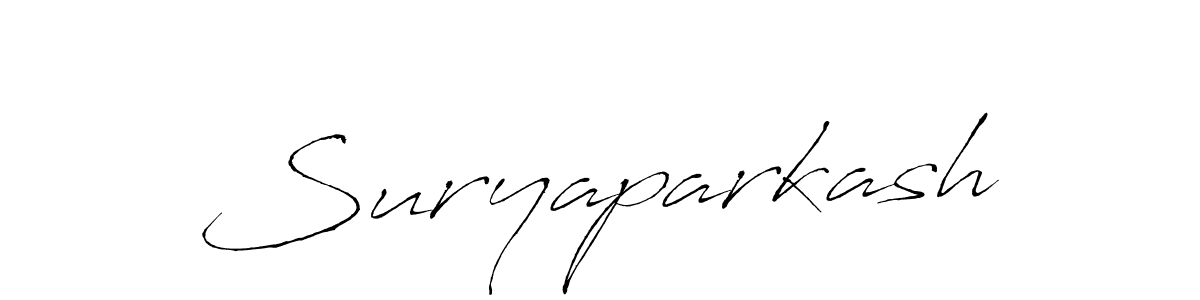 Also we have Suryaparkash name is the best signature style. Create professional handwritten signature collection using Antro_Vectra autograph style. Suryaparkash signature style 6 images and pictures png